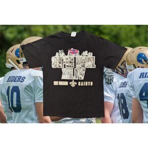 T-shirt M men's "Who Dat" t-shirt Black Super Bowl 2010 Alstyle Apparel